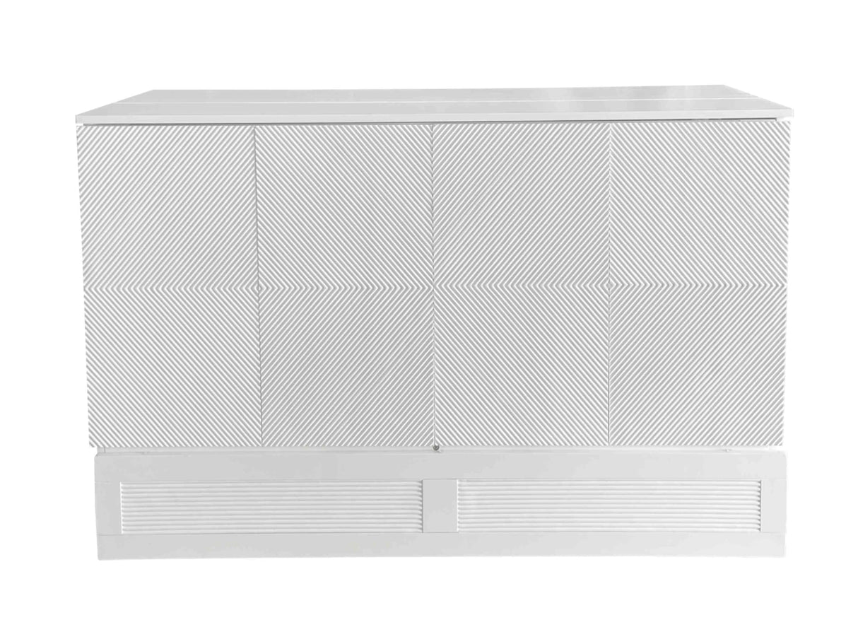 Foldable Queen Size Murphy Bed with Large Storage Drawer