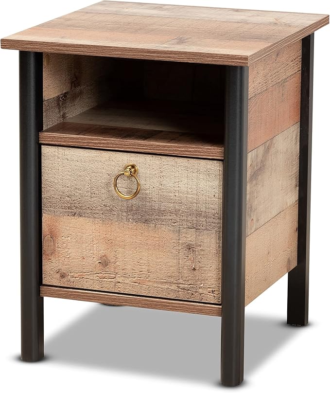 Vaughan Nightstands, Brown/Black