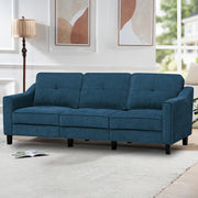84” Fabric 3-Seaters Sofa with Tufted Backrest, Chenille Modern Sofa