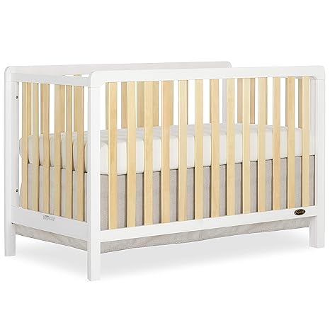 Ridgefield 5-in-1 Convertible Crib in Mint & White, Greenguard Gold Certified
