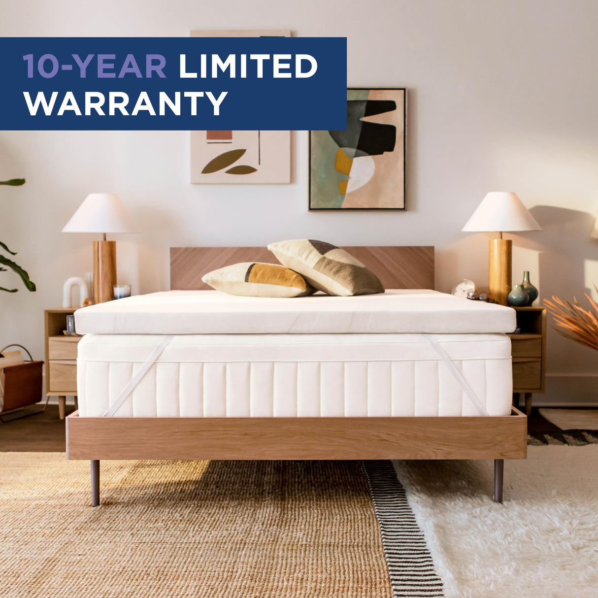 (Supreme) 3" Memory Foam Mattress Topper, Queen