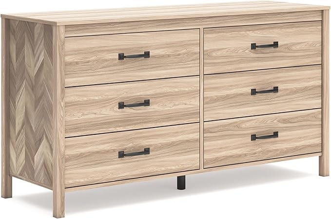Battelle Mid-Century Modern 6 Drawer Dresser