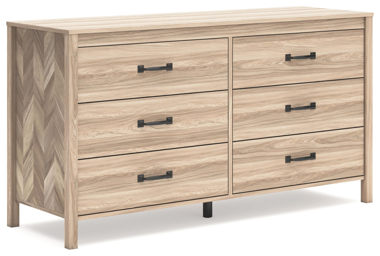 Battelle Mid-Century Modern 6 Drawer Dresser