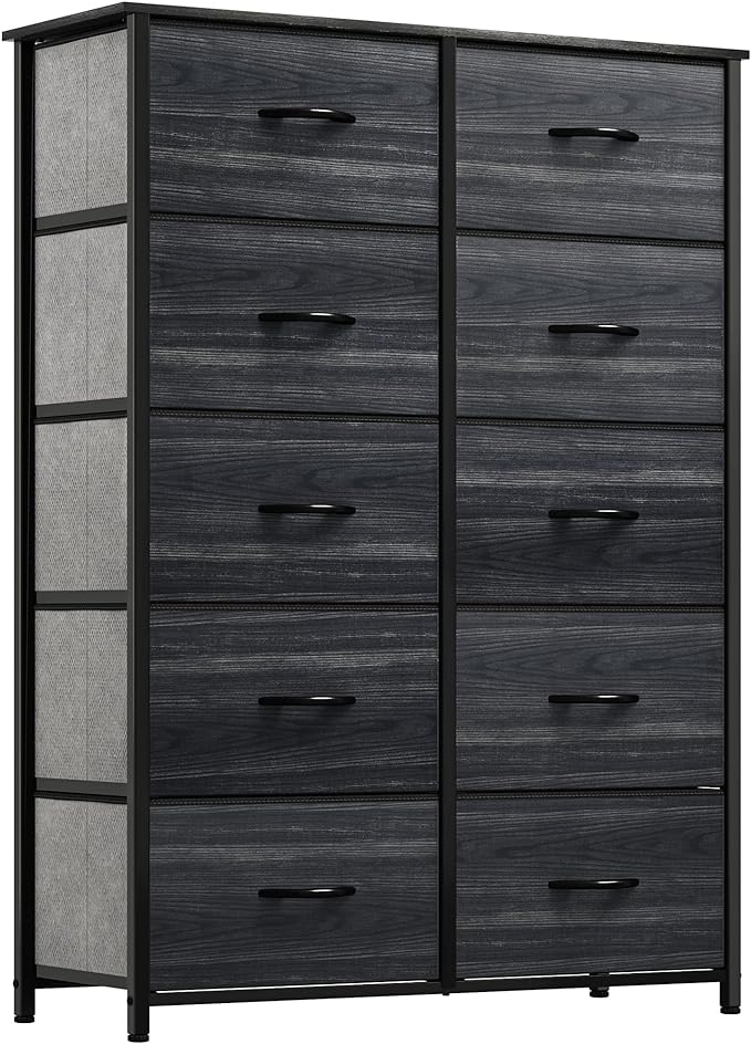 10 Drawer Dresser - Fabric Storage Tower