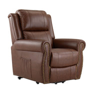 MediCozy Infinite Recliner – Power Lift Chair in Air Leather with Pillow Back