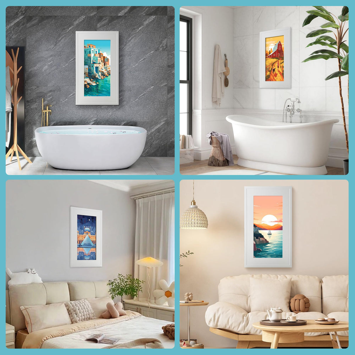 Concealed Medicine Cabinet 14×24 Recessed, Picture Frame Medicine Cabinet