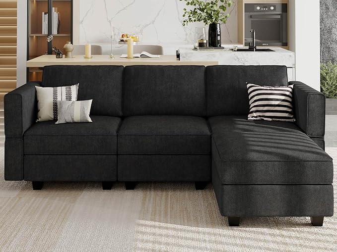 Sectional U Shaped Sofa Small Reversible Chaise Sectional