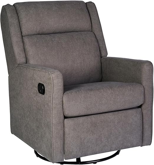 GlideFlex 3-in-1 Recliner Chair – Swivel, Rocker, and Manual Recline