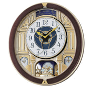 Melodies in Motion Wall Clock, Golden Pillars