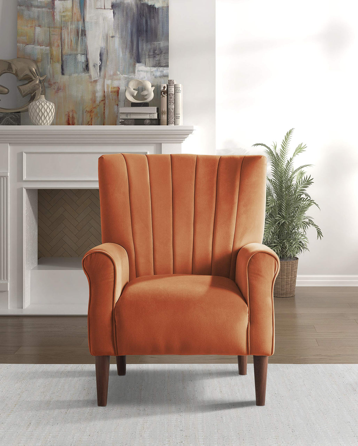 Nellie Accent Chair, Orange