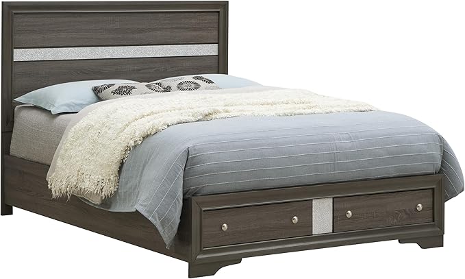 Madrid G02305B-FB Full Bed Finished in Gray Wood
