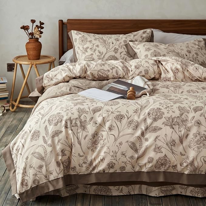 Duvet Cover Queen Size, 3 Pieces Soft Luxury Duvet Cover Set