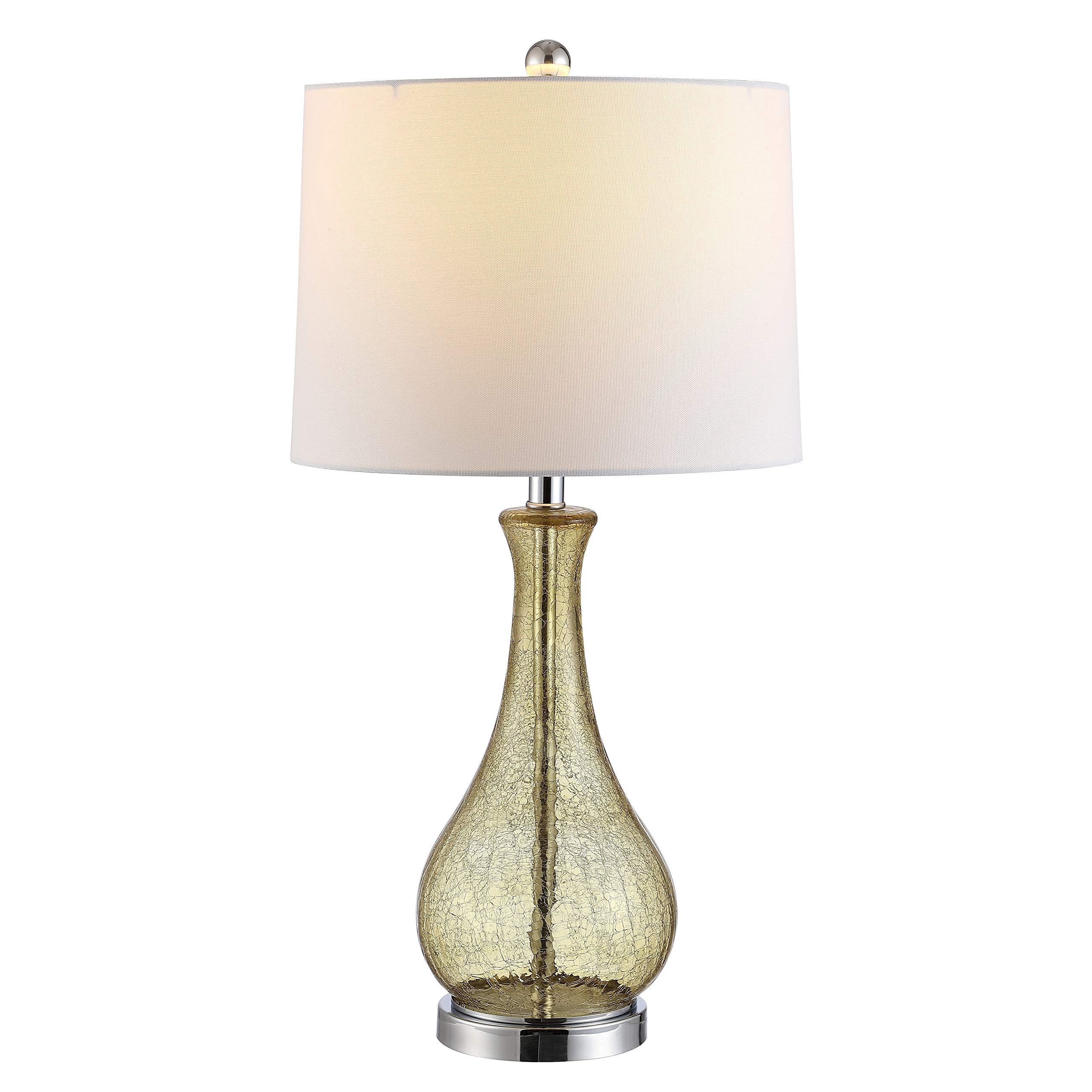 Lighting Collection Finnley Amber Crackle 28-inch Bedroom Living Room