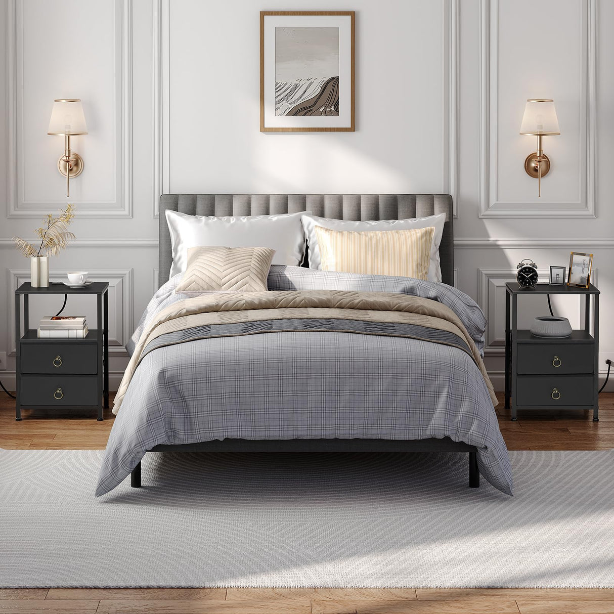 Nightstand with Charging Station