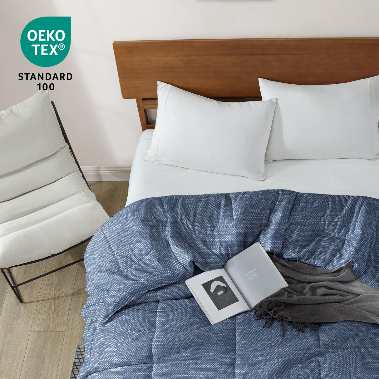 Twin Comforter - Lightweight & Extra Soft Down Alternative Bedding - All-Season Comfortable Bed