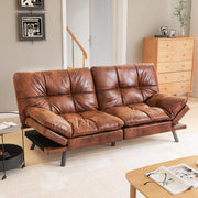 Futon Sofa Bed Couch Convertible Sofa, Memory Foam Futon Sleeper Sofa