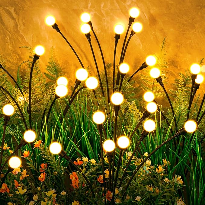 Solar Lights Outdoor(12-Pack, 96 LEDs), Solar Garden Lights, Outdoor Decorations