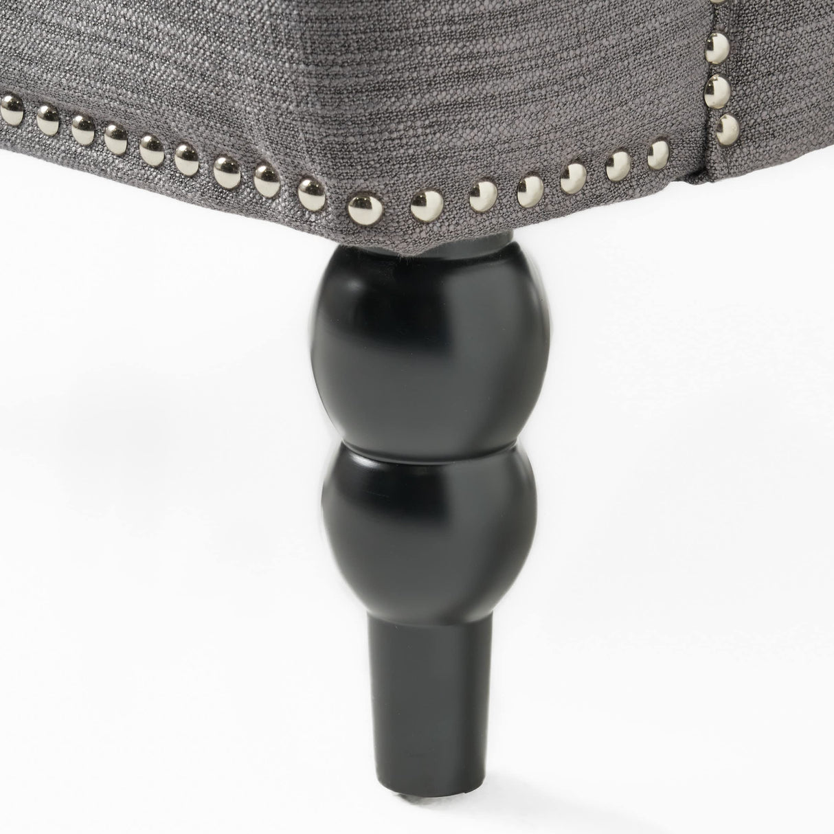 Knight Home Malone Club Chair, Charcoal Grey 28D x 29.5W x 33.5H Inch