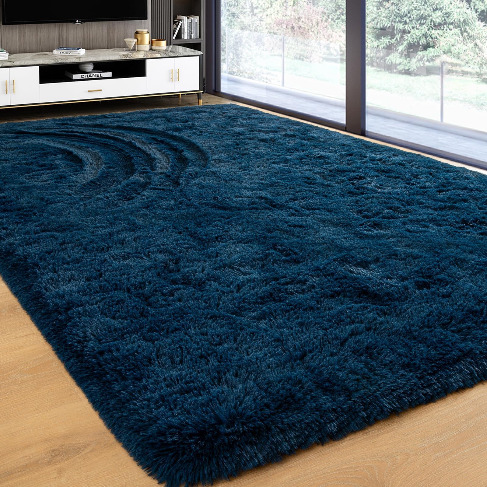 Rug for Living Room 6x9 Feet Area Rug for Bedroom Super Soft Shaggy