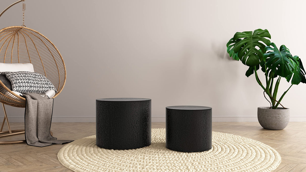 End Table Set of 2, Shape Nesting, for Multi Spaces, Bed Room, Living Room