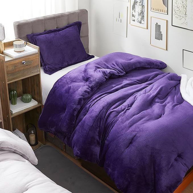 Than Thick - Coma Inducer® Alaskan King Comforter Set - Standard Plush Filling - Parachute Purple