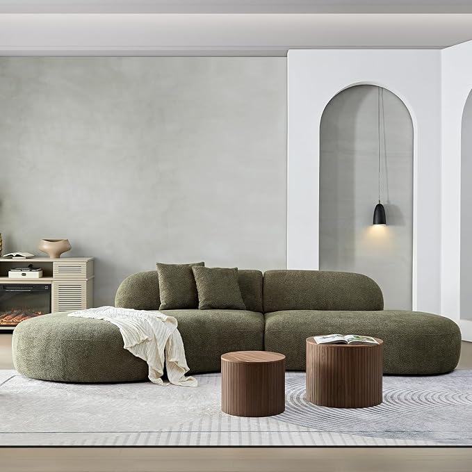 Modular Sectional Sofa,135.4" Oversized Curved Couch