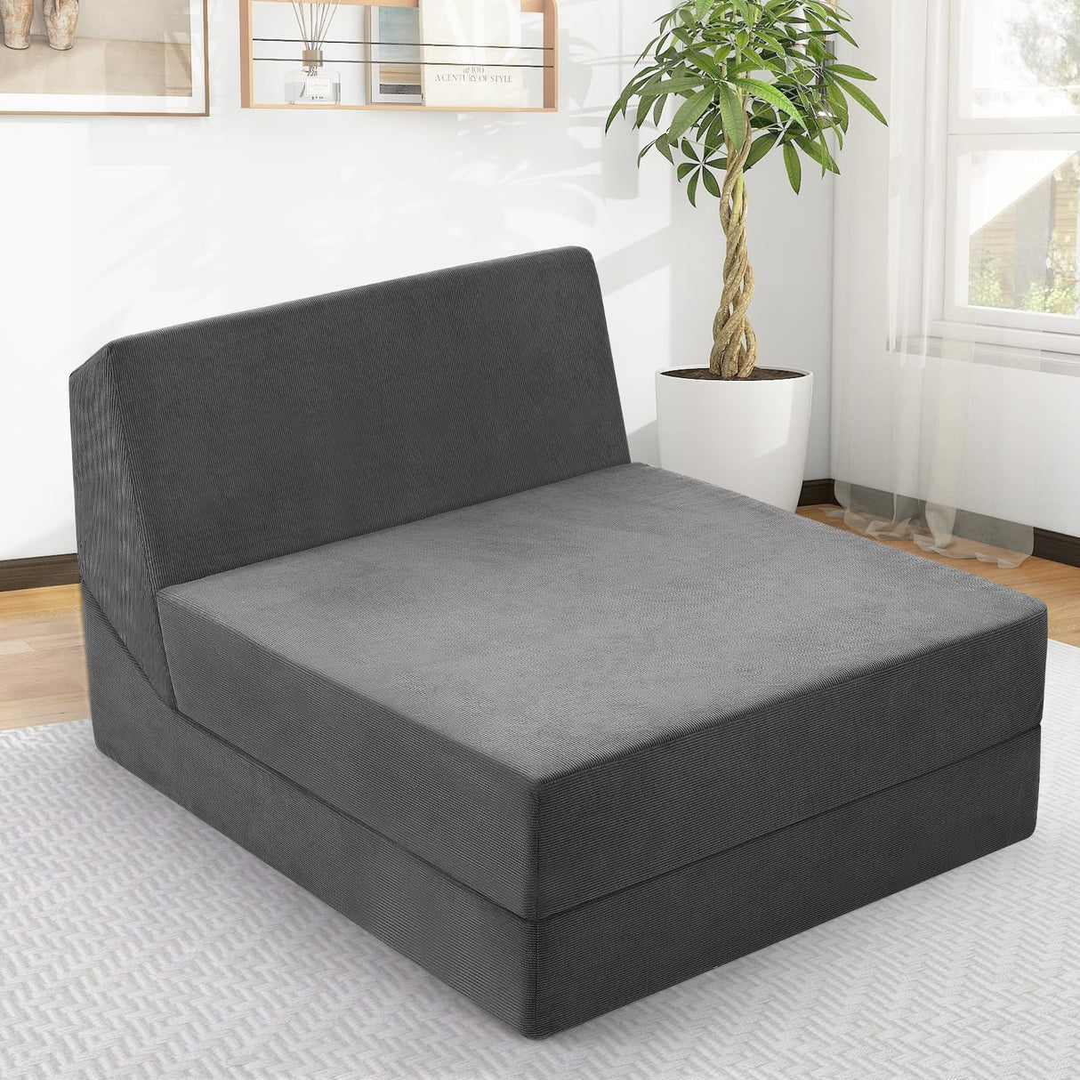 Folding Sofa Bed 3 in 1 Convertible Futon Sofa Bed Foldable Couch Foam Floor Couch