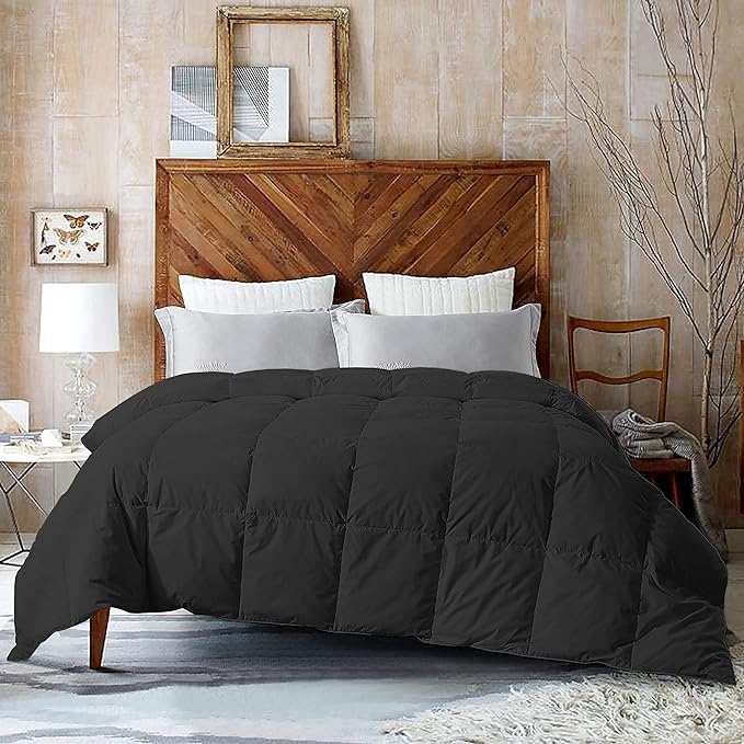 1 Piece Down Alternative Comforter All Season-400GSM Lightweight 6 Corner Ties