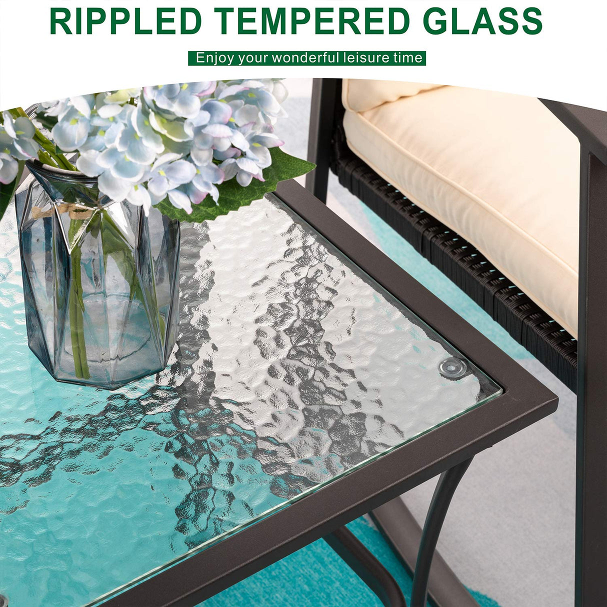 Outdoor 3-Piece Rocking Bistro Set