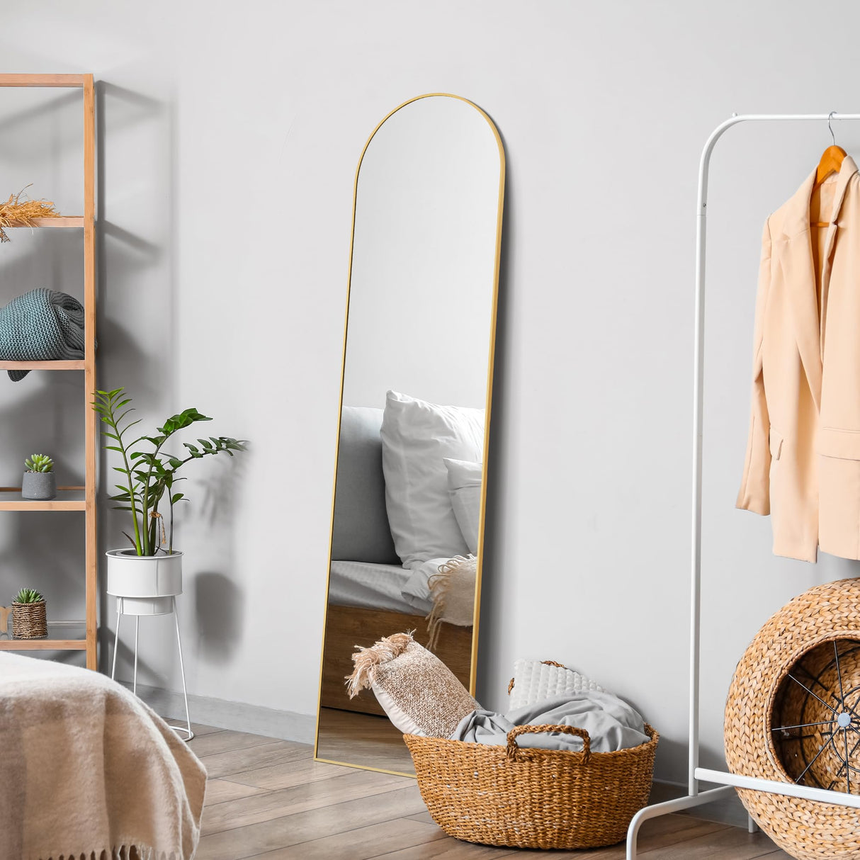 Floor Mirror Hanging or Leaning, Full Body Mirror