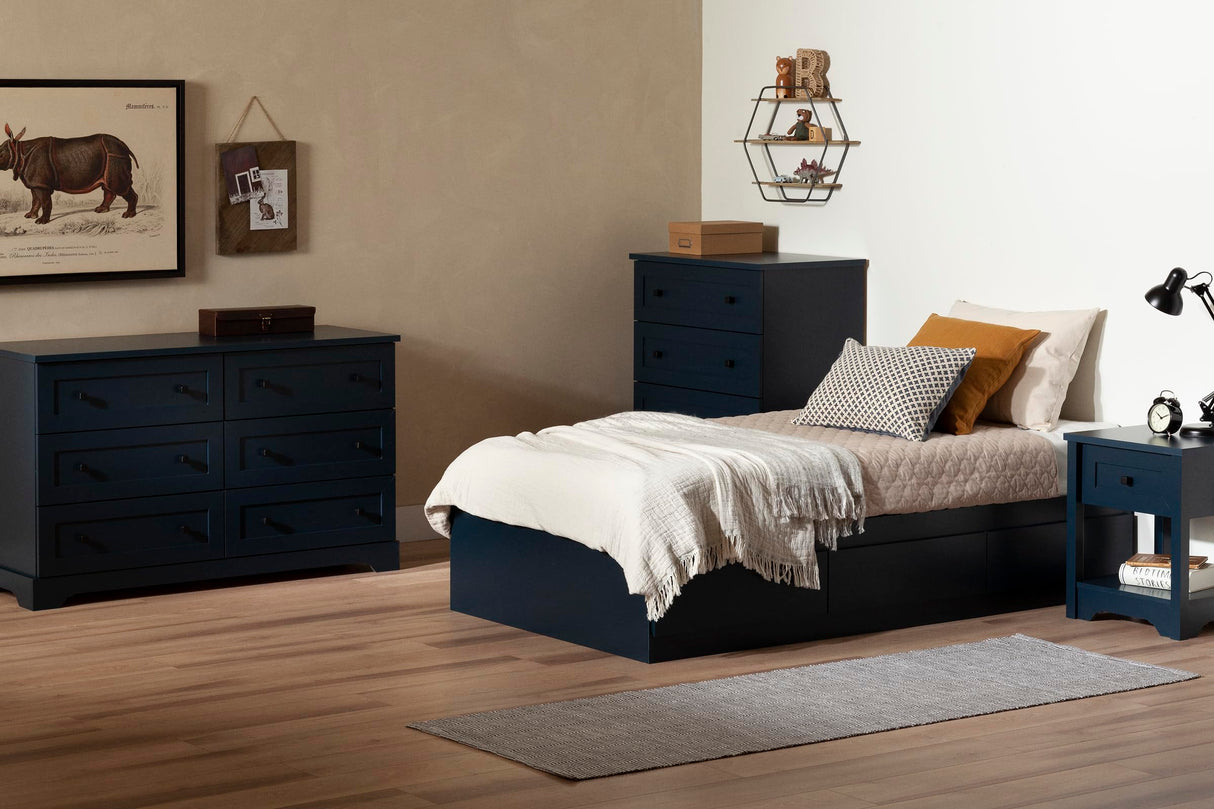 Hazen Nightstand, Navy Blue