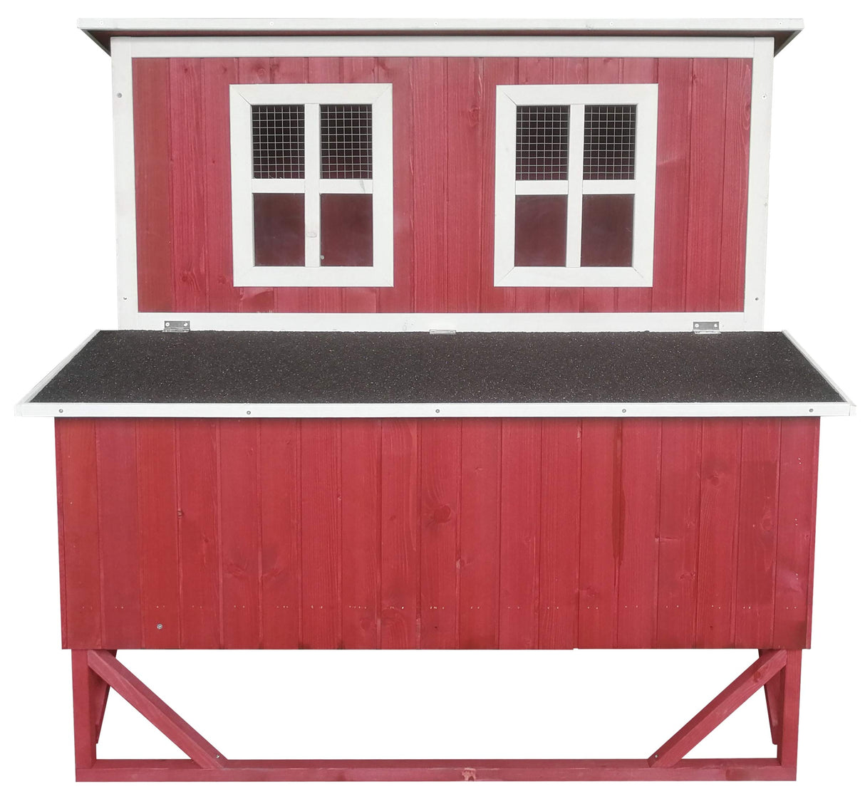 Large Wood Backyard Chicken Coop Hen House 4-8 Chickens w 4 Nesting Box New
