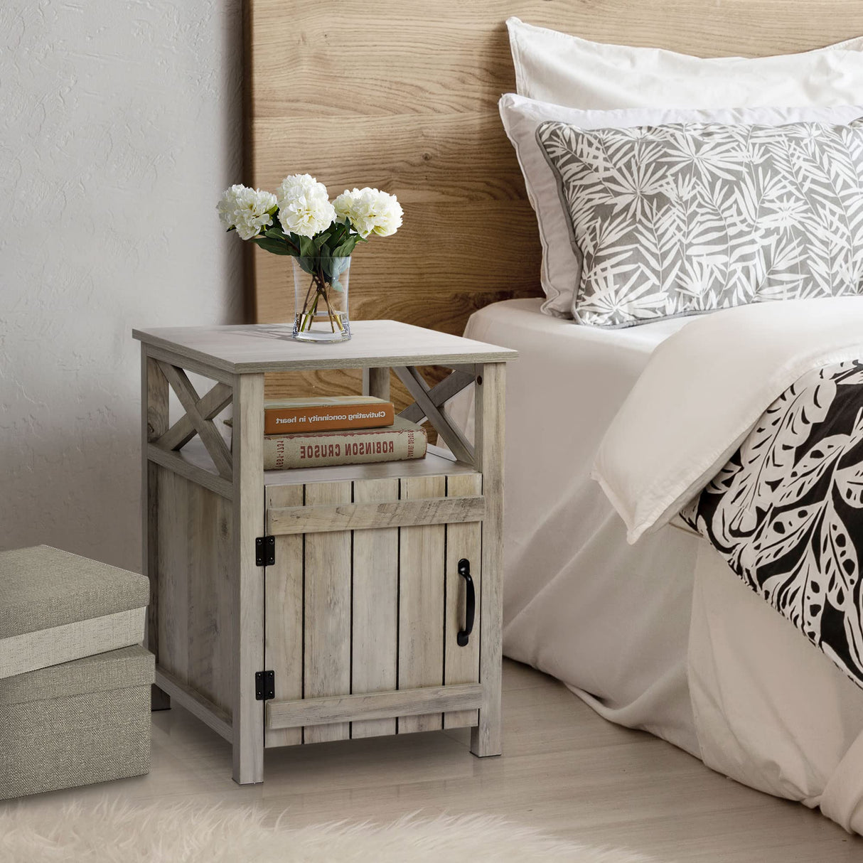 Farmhouse Nightstand Set