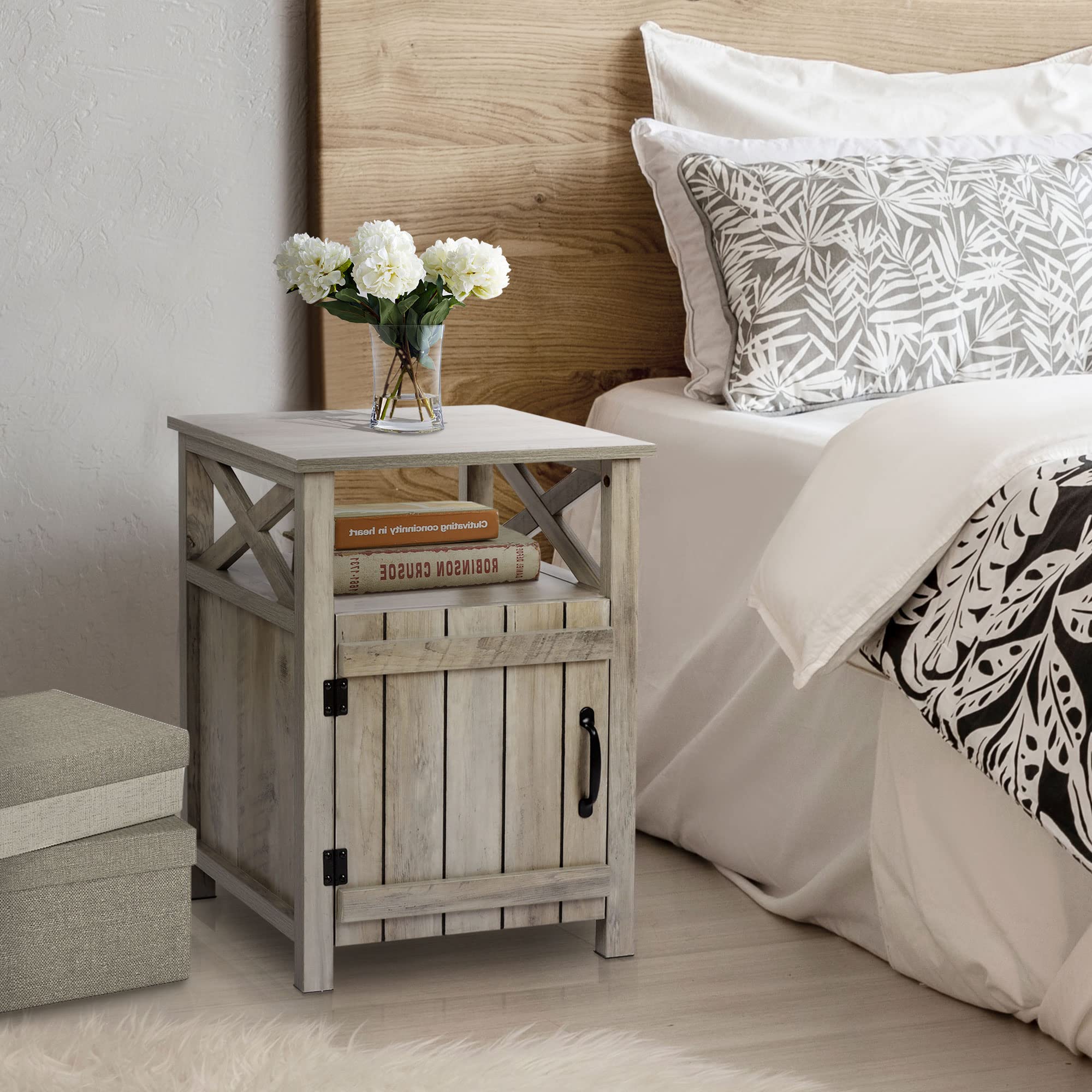 Farmhouse Nightstand Set