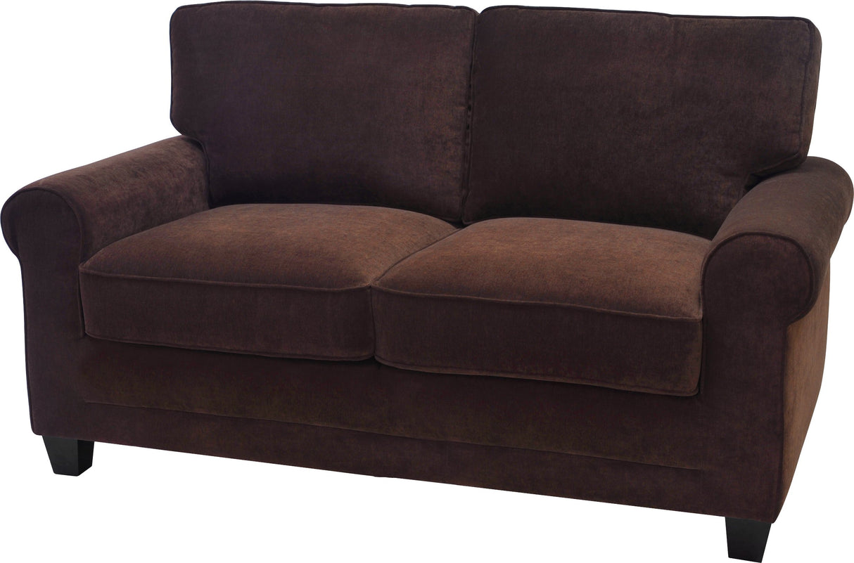 61" Loveseat, Brown