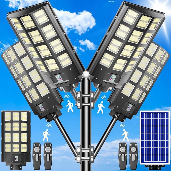 8000W Solar Street Lights Outdoor 400000 Lumens Solar Flood Lights