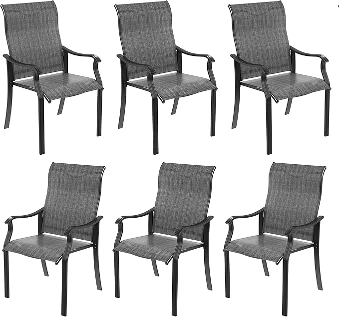 Outdoor Patio Dining Chairs Set of 4, High Back Patio Chairs