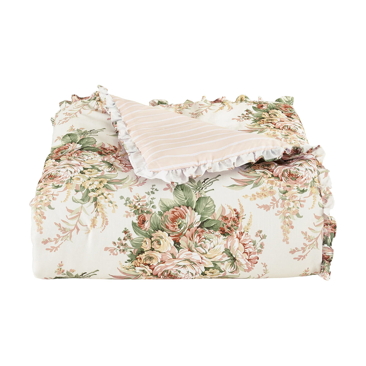 Queens Court Full 4Pc. Comforter Set, Coral, 80X90