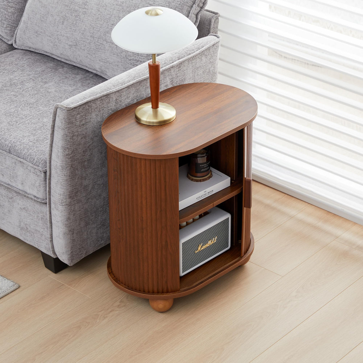 End Table Set of 2, Sofa Side Table