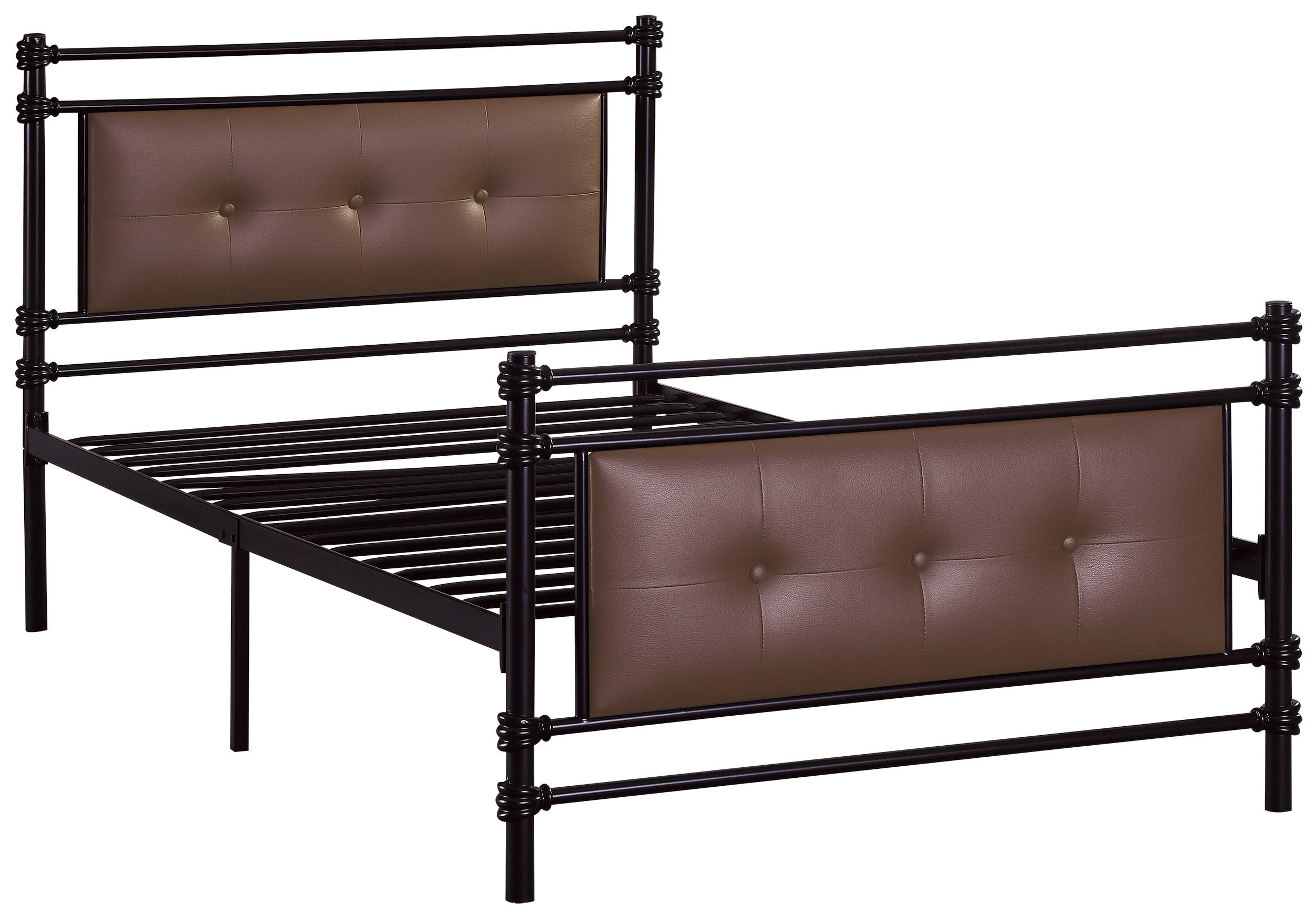 Homelegance Jayla Metal Platform Bed, Twin, Black