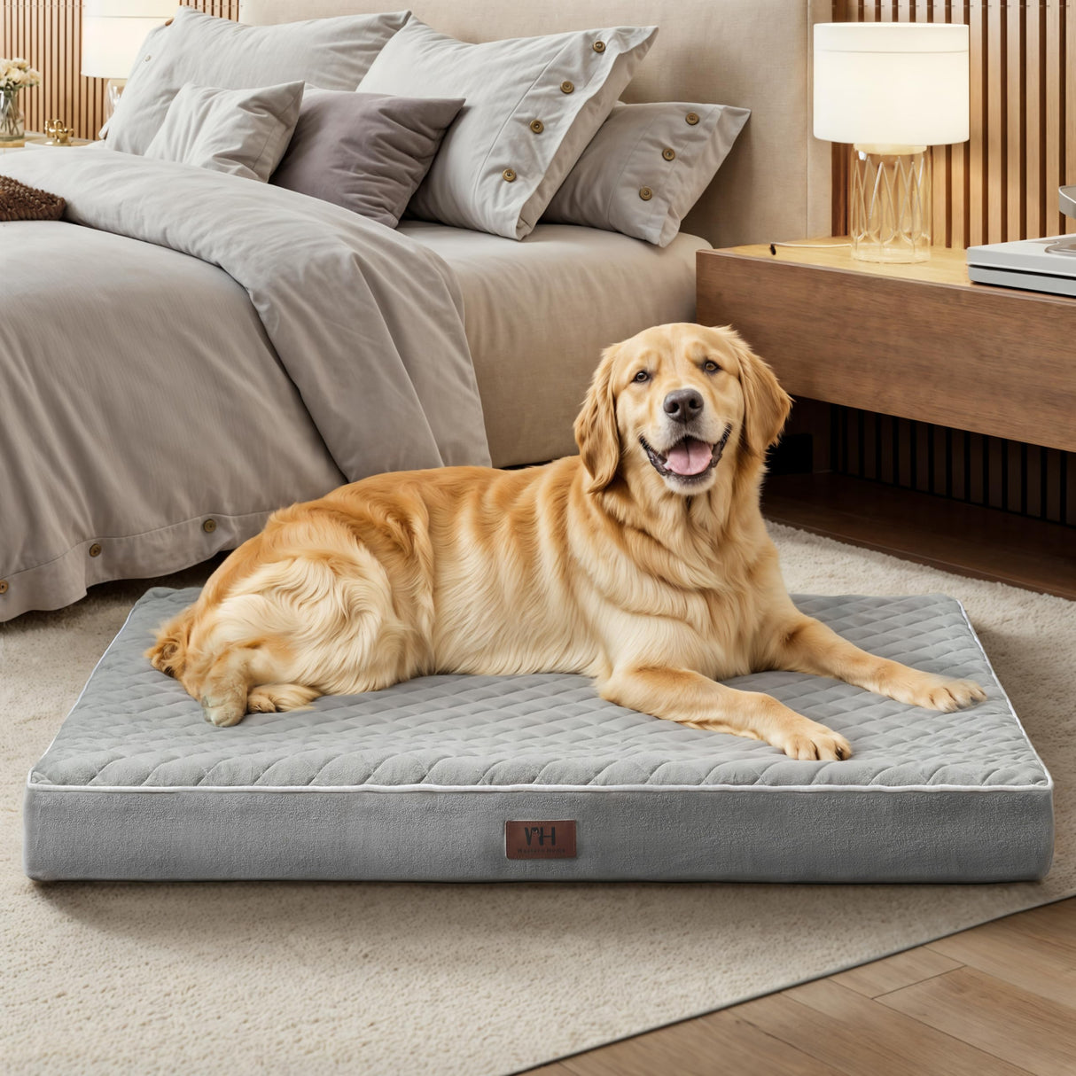 Orthopedic Dog Beds for Large Dogs with Removable Washable Cover