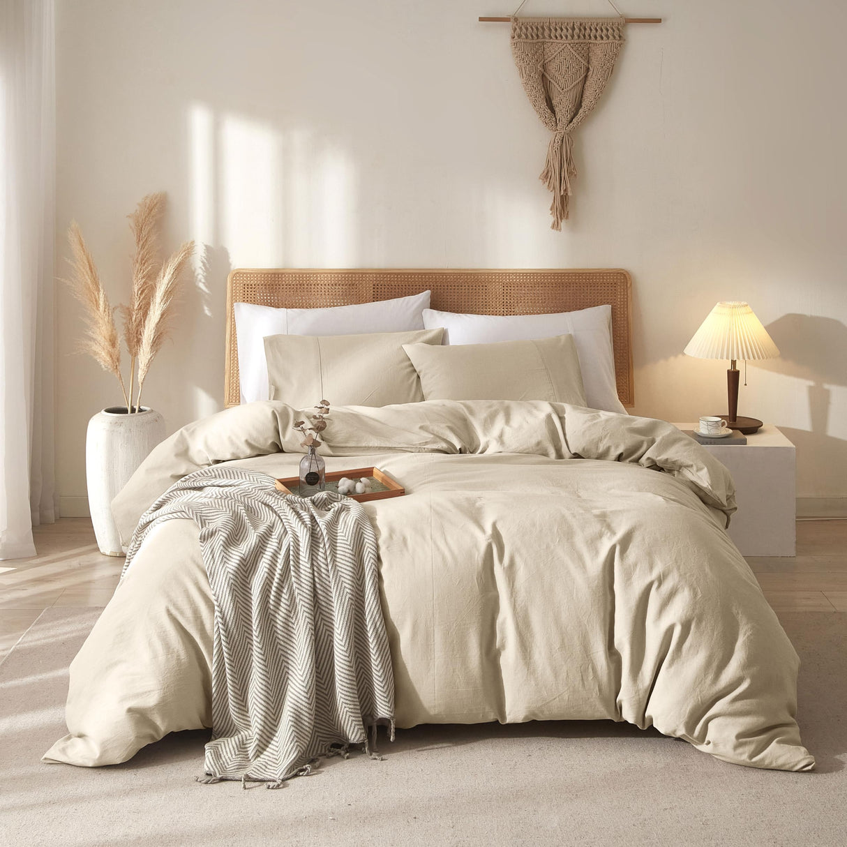 100% Linen Duvet Cover, Pure French Flax Linen Duvet Cover King