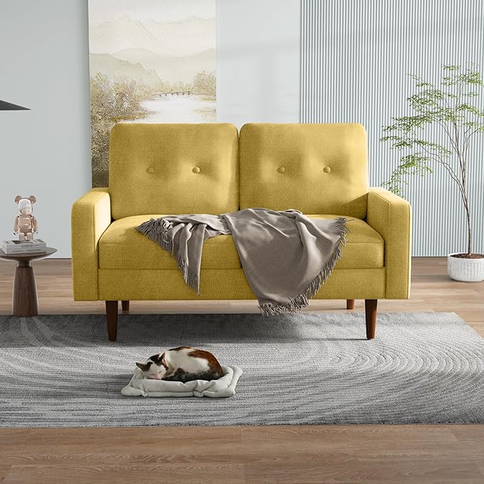 58 Inches Small Couch for Small Spaces Comfy Sofas