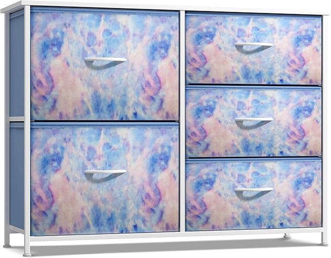 Kids Dresser with 5 Drawers - Storage Chest Organizer Unit