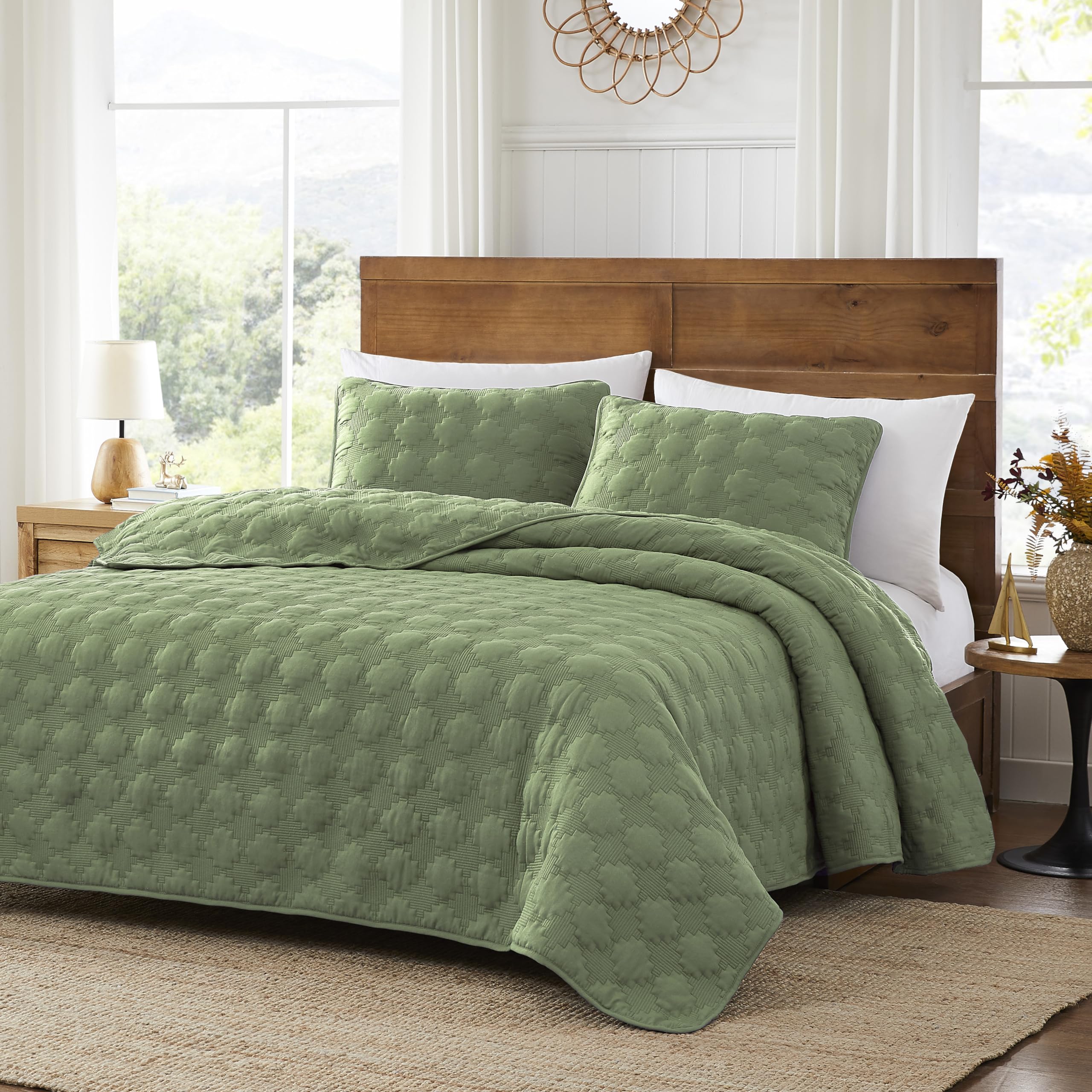 Quilt Oversized California Cal King Size Bedding Sets with Pillow Sham