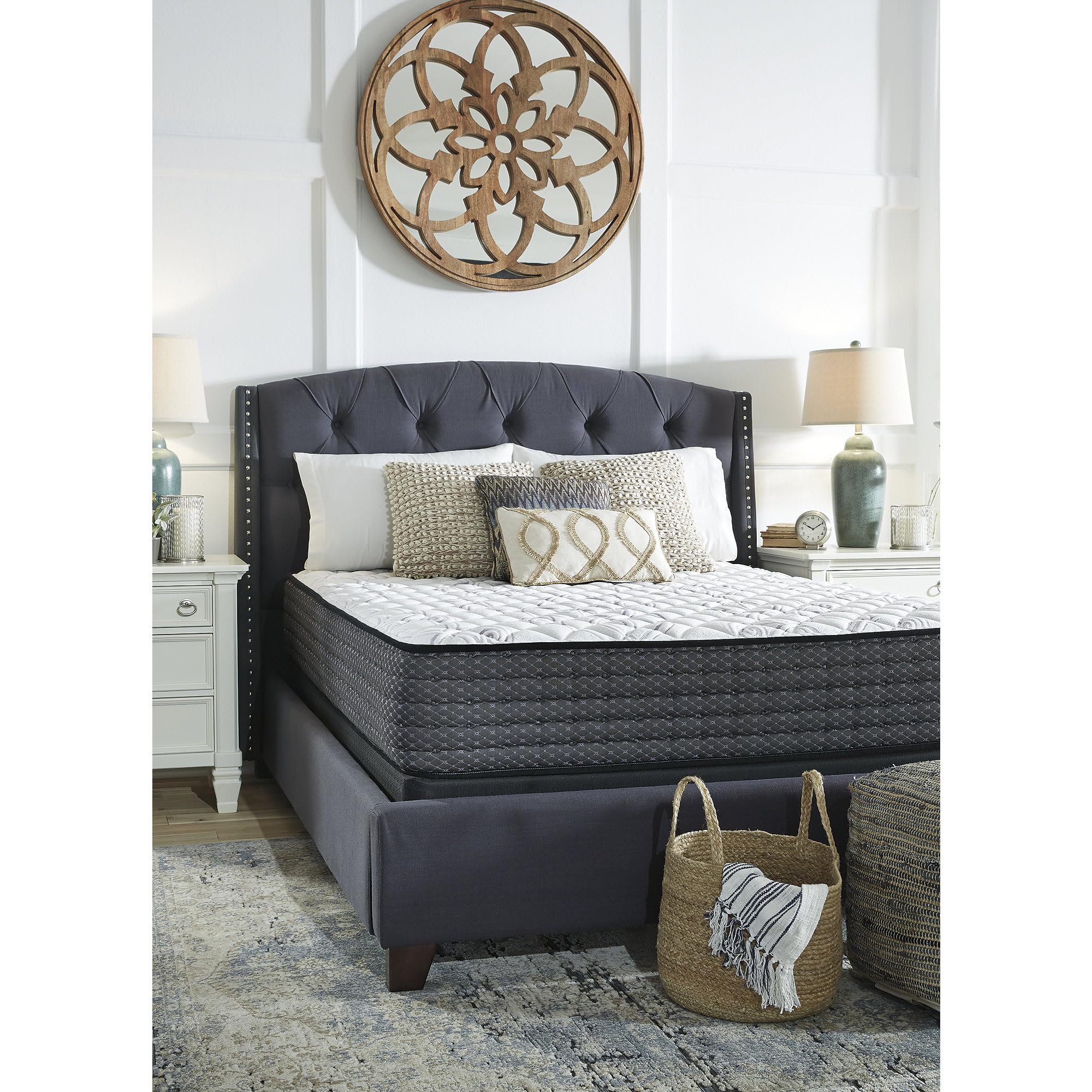Queen Size Limited Edition 11 inch Firm Hybrid Mattress with Lumbar Support Gel Memory Foam