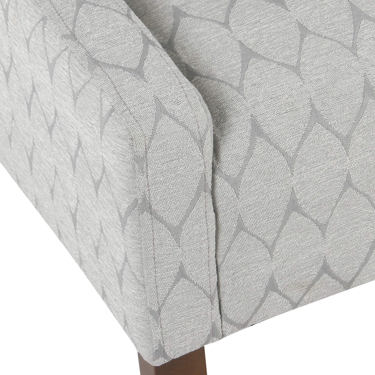 Arm Accent Chair, Gray Leaf