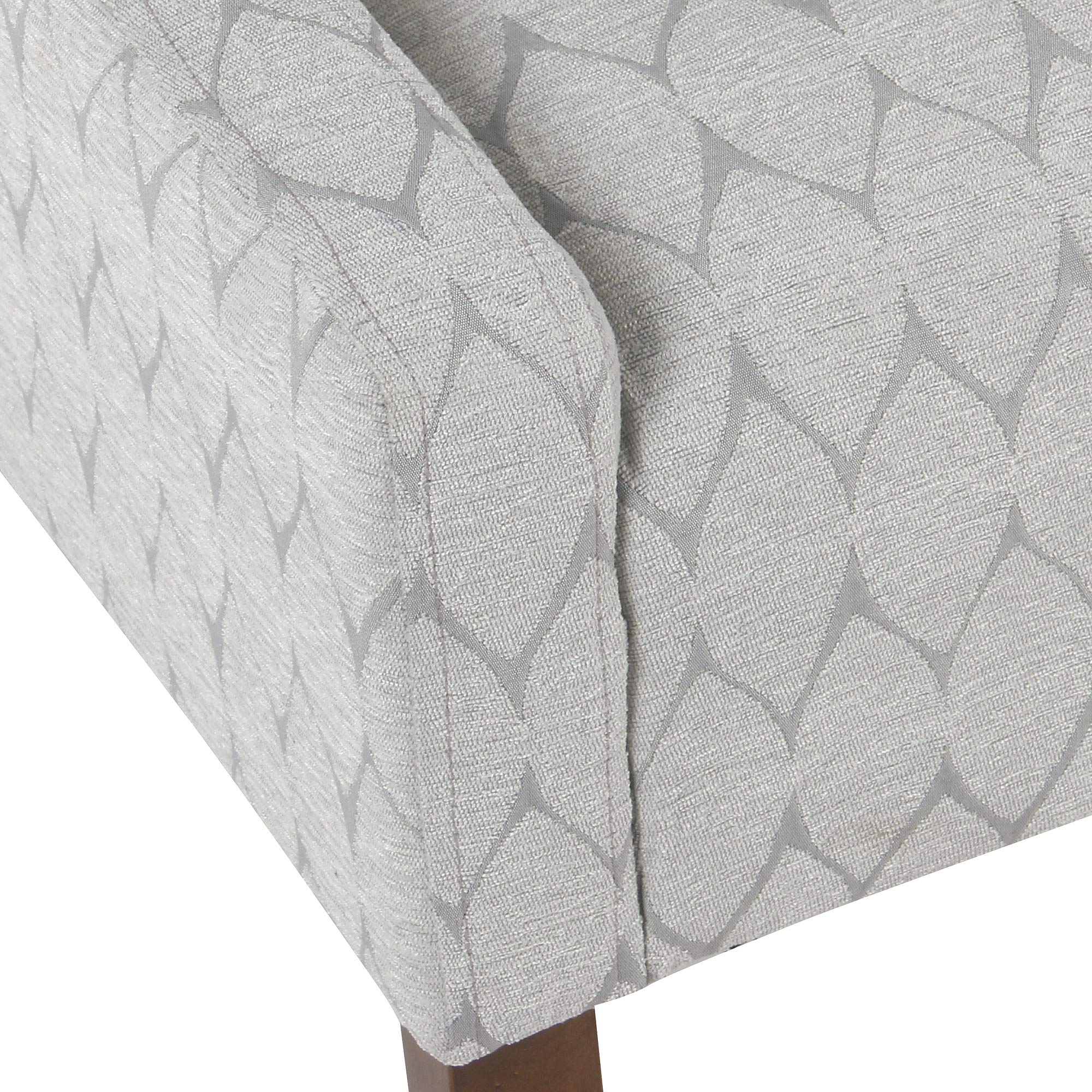 Arm Accent Chair, Gray Leaf