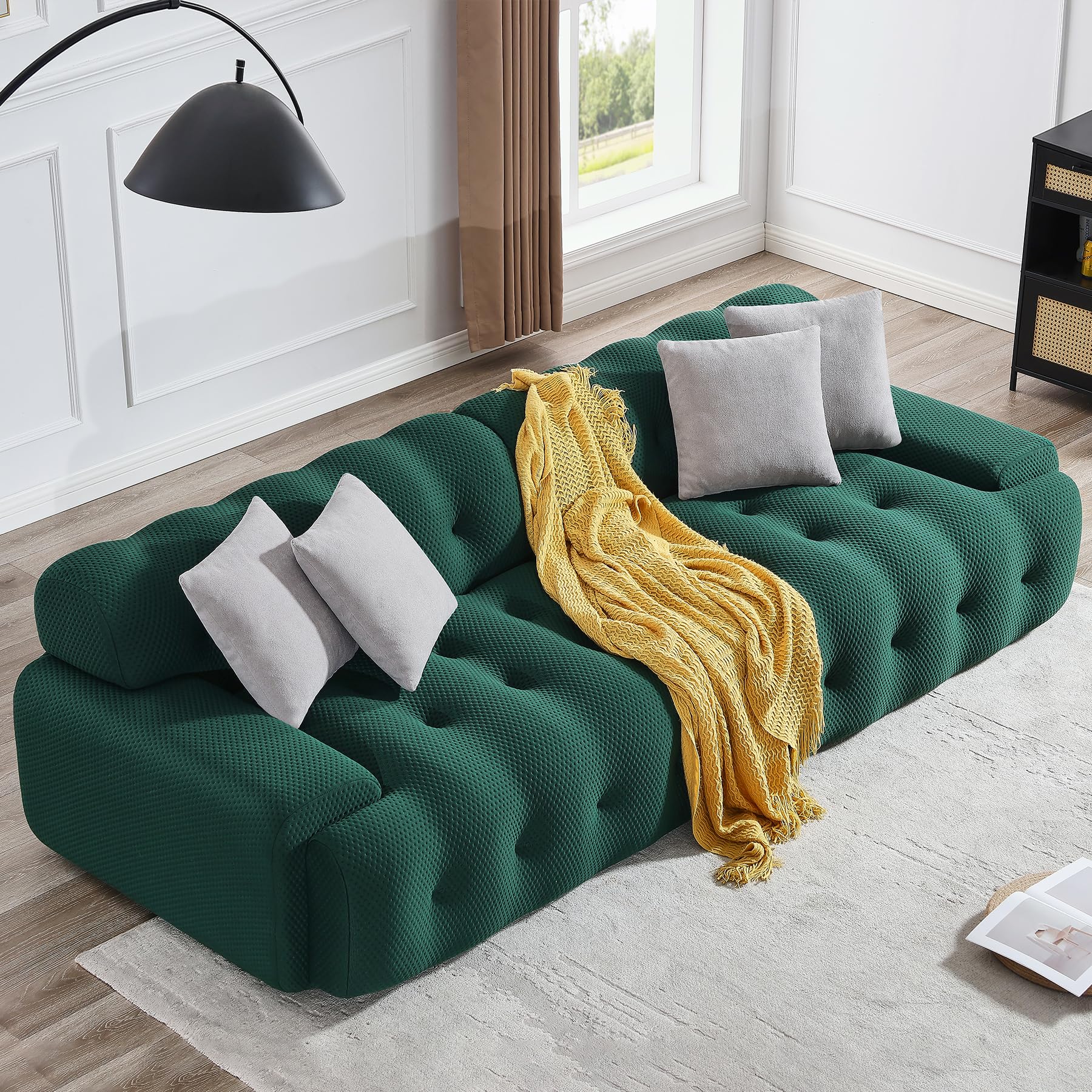 Modular Sectional Couch, 104.33" Modern Luxury 2-Seat Sofa