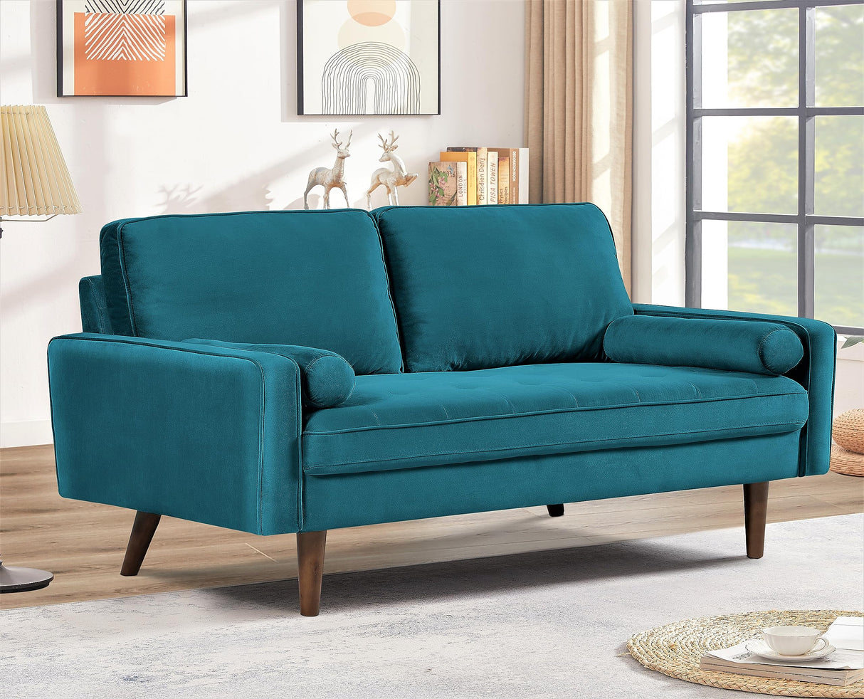Velvet Tufted Sofas for Living Room, Classic Mid-Century Style with Modern Silhouette